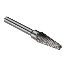 Double Cut Tungsten Carbide Rotary File  2/5" Head 6mm Shank Cone Shaped
