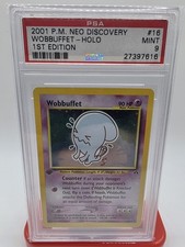 Wobbuffet #16/75 1ST EDITION PSA 9 Holo Neo Discovery  on eBay