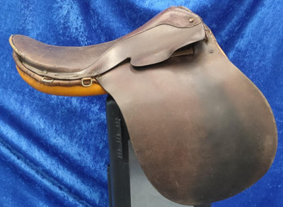 Robson & Cooper York Leder Pferdesattel 17'' handgefertigtes Geschirr 1851 Yorkshire