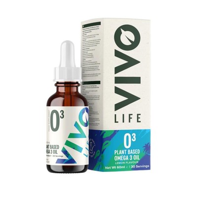 Vivo Life Omega 3 Plant Based Liquid - Lemon Flavour 60ml