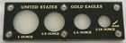 CAPITAL PLASTICS COIN HOLDER UNITED STATES GOLD EAGLES FOUR COIN SET