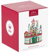 New In Box, Keepsake Village Musical Ornament With Light And Motion