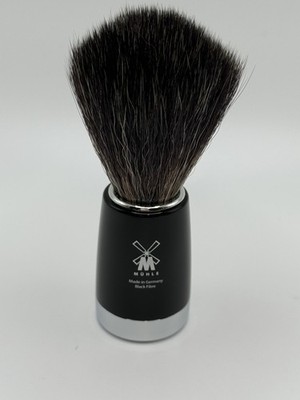 Muhle Black Pure '' Black Fibre'' Shave Brush  New In Box. Made In Germany