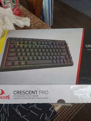 Redragon Crescent Pro K561 RGB Illuminated Wired USB Gaming Keyboard Black