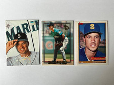 Three Mariner Tino Martinez trading cards