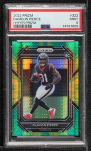 2022 Panini Prizm Rookies Hyper /175 Dameon Pierce #322 PSA 9 MINT Rookie RC