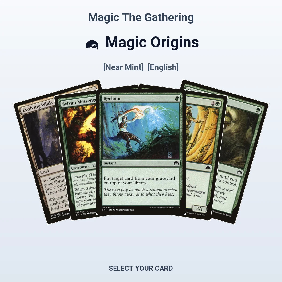 Magic The Gathering Magic Origins - Select Your Cards (NM)