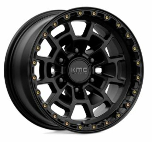 KMC Satin Black 5/6 Lug Snap In KM718 Wheel Center Cap PN: T174K85-S2 - Picture 6 of 6