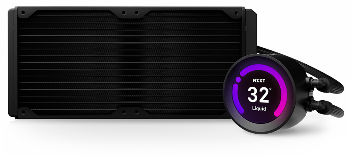NZXT Kraken Z63 280mm Wasserkühlung mit LCD-Display, Matt Schwarz
