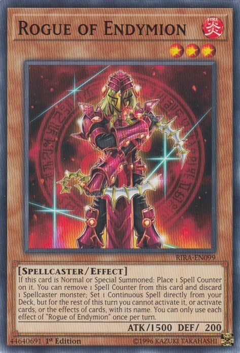 Rogue Of Endymion [1st Edition] RIRA-EN099 Precios | YuGiOh Rising Rampage | Tarjetas De YuGiOh