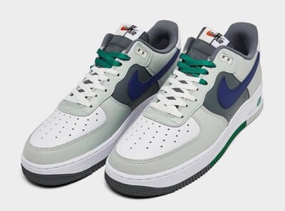 Nike Air Force 1 '07 LV8 Low Split - Light Silver Deep Royal Nike Air Force 1 '07 LV8 Low Split - Light Silver Deep Royal