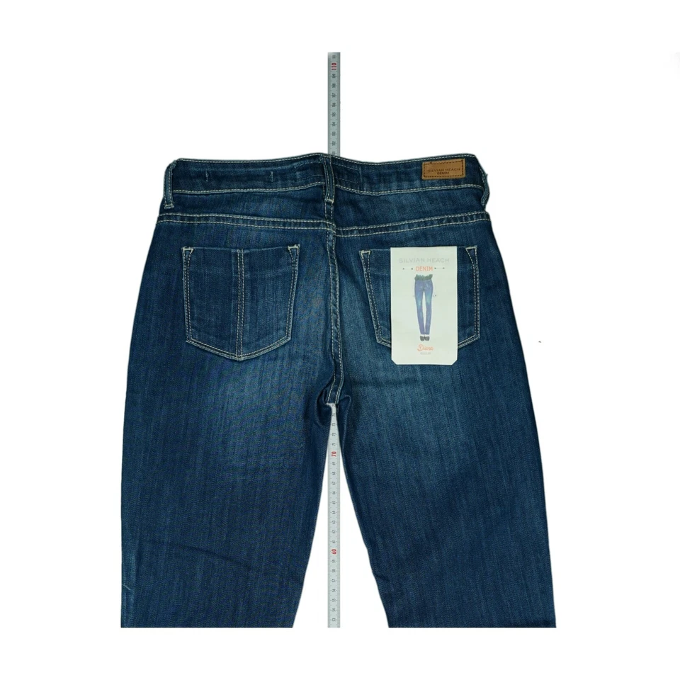 Silvian Heach Denim Diana Jeans Hose stretch Skinny Röhre Gr 32 W24 L32 Blau NEU - Bild 4 von 4