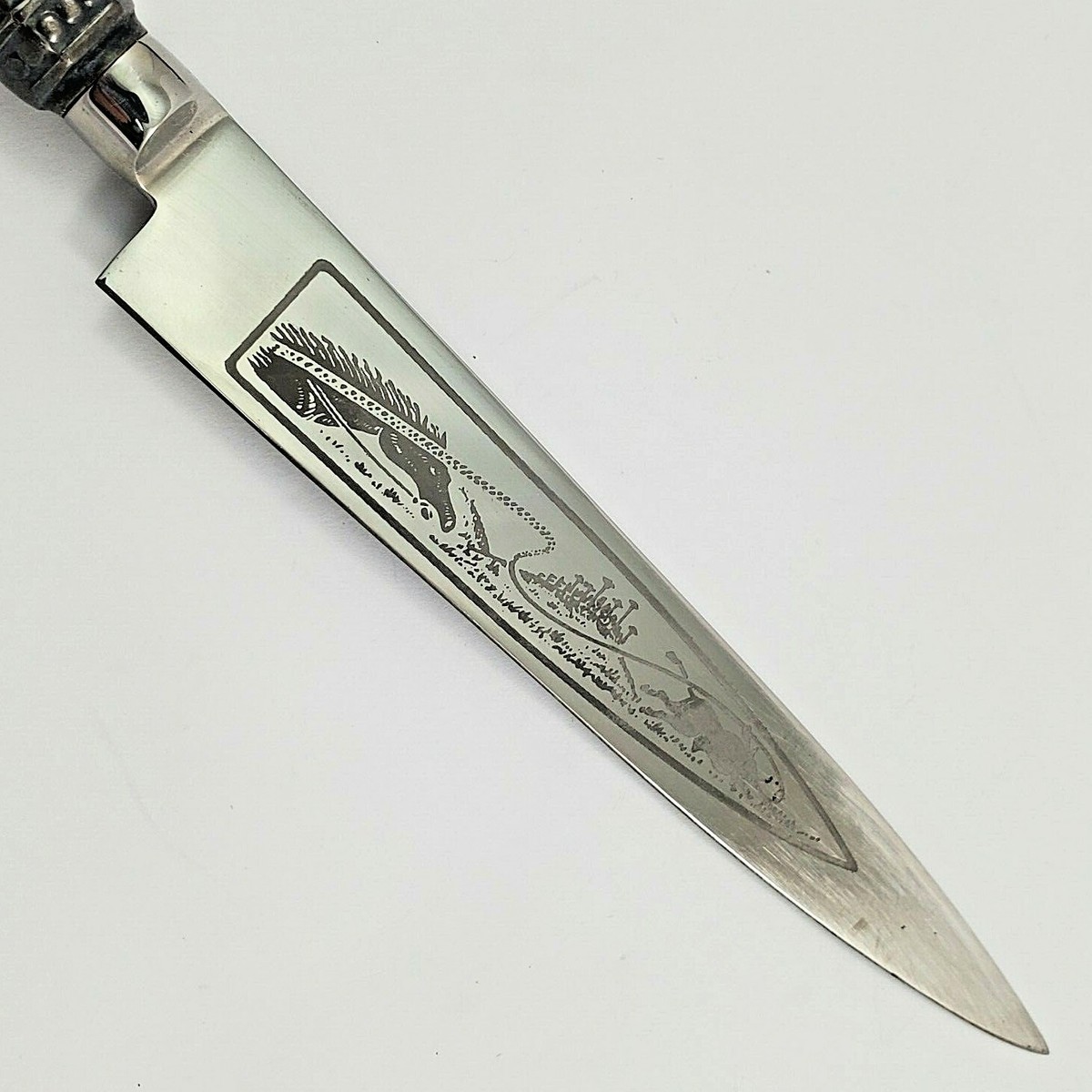Vintage Verijeros/Gaucho Knife Elmo Inox Silverplate Handle