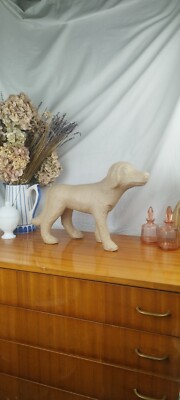 Skulptur Von Hund Pappmache 33x48 Art Modern Zoomorph