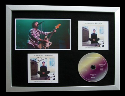 JOHNNY MARR+SIGNED+FRAMED+FEVER DREAMS+PROOF=100% AUTHENTIC+EXPRESS GLOBAL SHIP