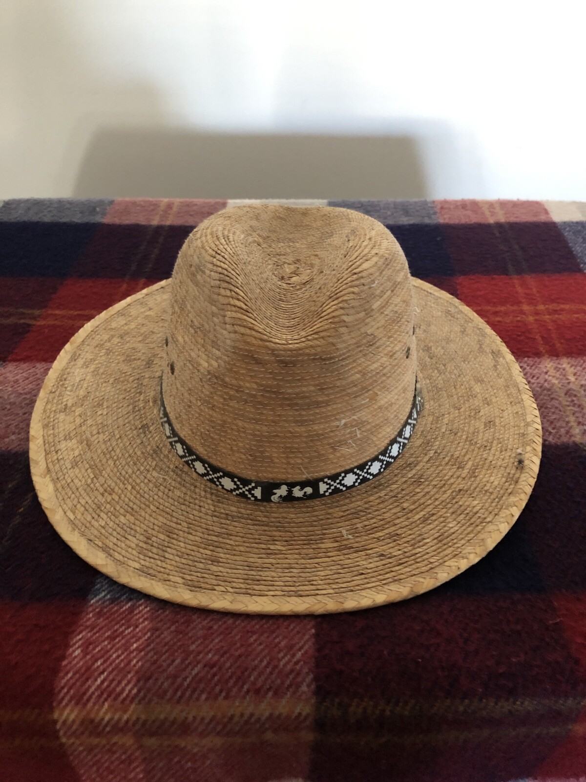 Original Vintage Straw Western Cowboy Hat From Mexico… Gem