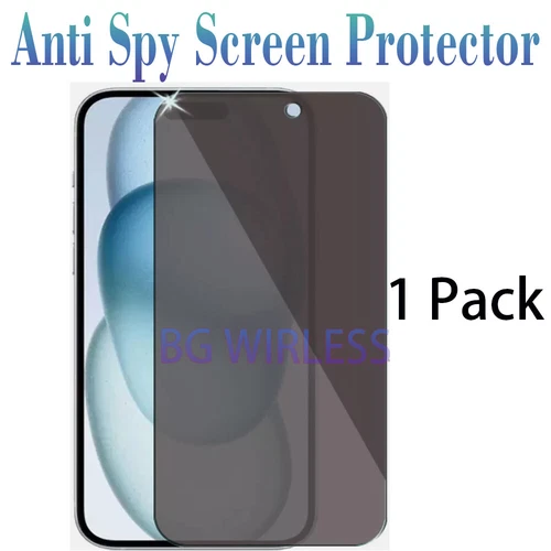 Für iPhone 17 16 15 14 13 12 11 XR 8 Anti-Spy Privacy Glas Displayschutzfolie - Bild 33 von 36