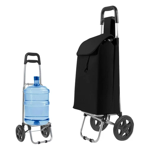 2 Wheel Large Capacity Strong Shopping Trolley Folding Durable Wheeled Bag Cart - Picture 1 of 12