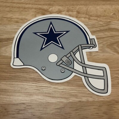 DALLAS COWBOYS Helmet Logo 5.5" x 4.5" NFL Official Adhesive Stick-On Decal