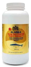 Bill Natural Sources Alaska Deep Sea Fish Oil Super Omega 3 300 Caps 1000mg NEW
