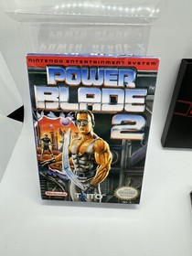 Power Blade 2 NES CIB Nintendo Complete Reg Card Poster Inserts Rare!
