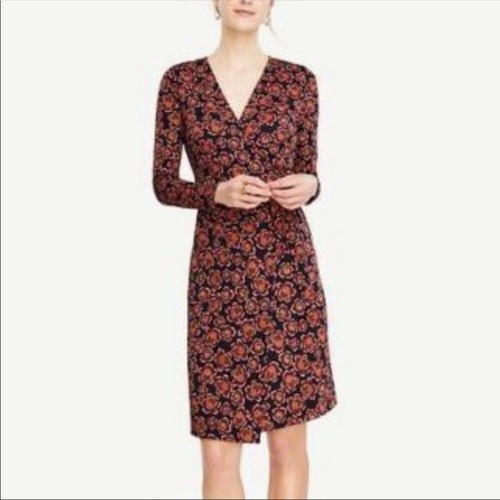 Ann Taylor Women Navy Maroon Long 