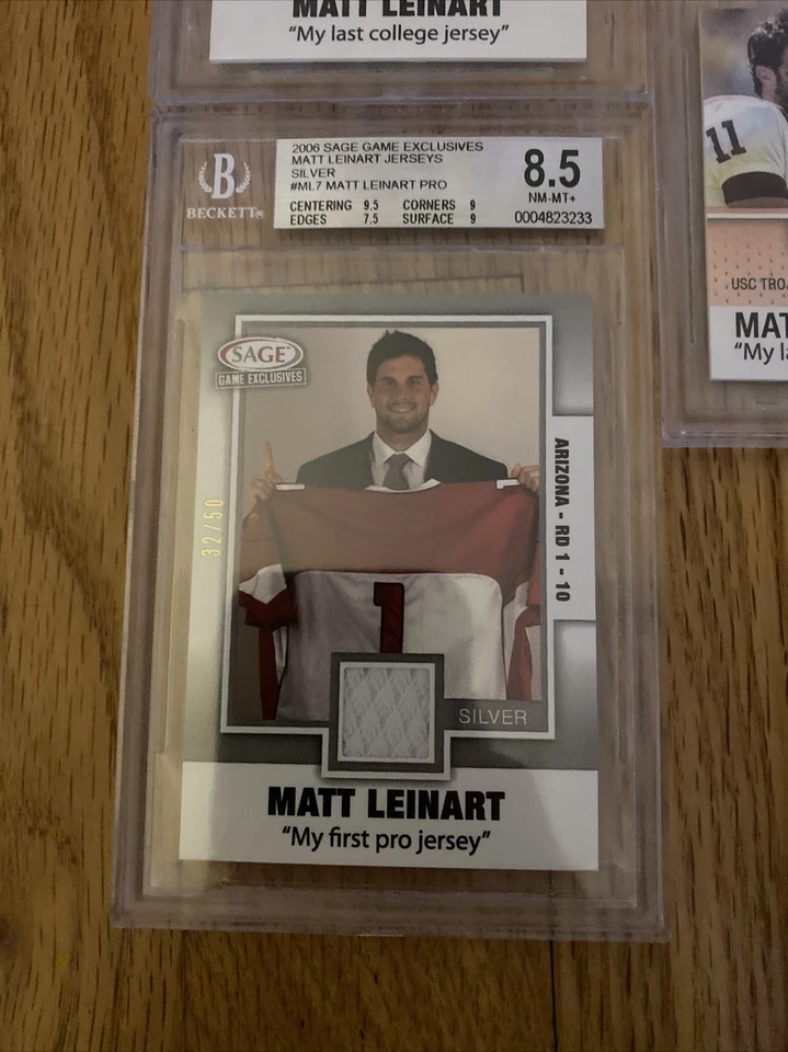 Parche de radiocontrol 7 Beckett Graduado Matt Leinart Vince Young USC Trojans Texas Longhorns Foto 3 de 4