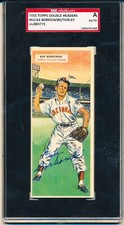 Dual Signed  1955 Topps Double Header Card Bob Borkowski / Bob Turley SGC Auto