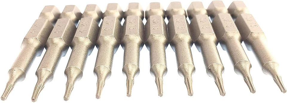Paquete de 10 brocas de destornillador Torx T5 - Imagen 2 de 2