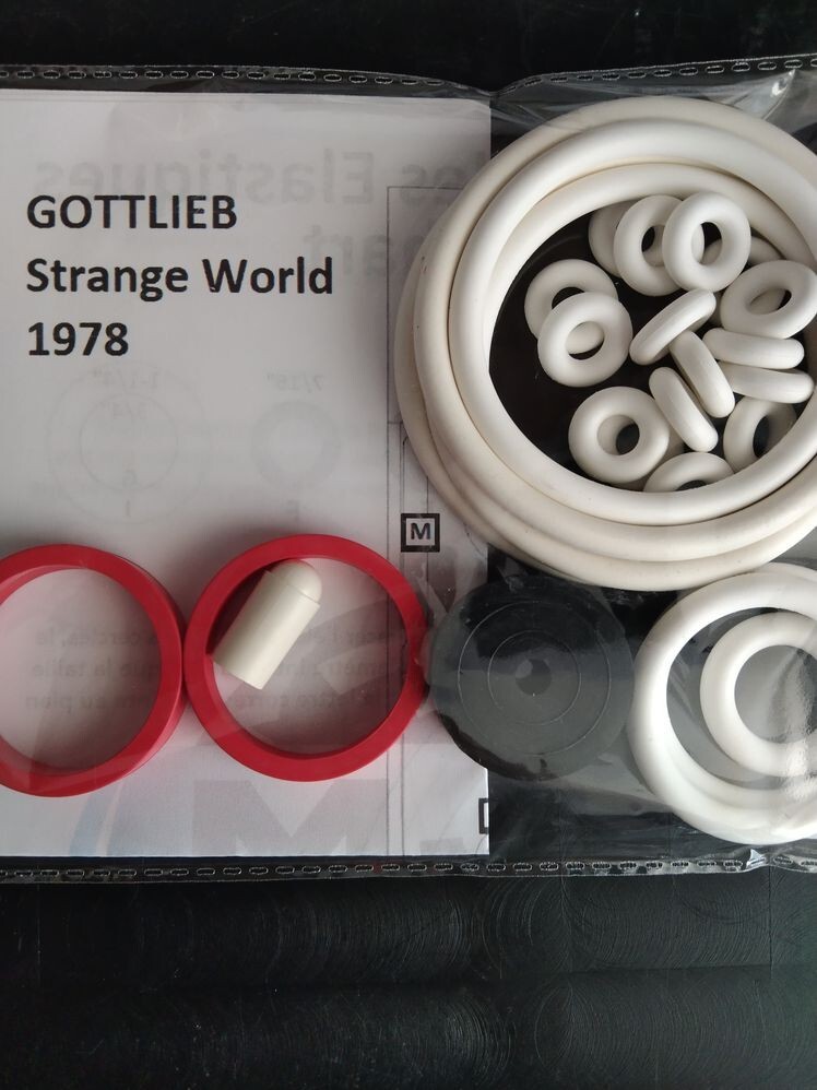 Elastique flipper Strange World Gottlieb cassé ? Solution kit de réparation 1978