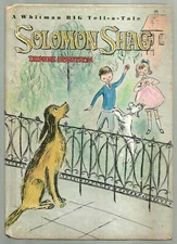 Vintage Children's BIG Tell-A-Tale Book ~ SOLOMON SHAG ~ Big Yellow Hound Dog