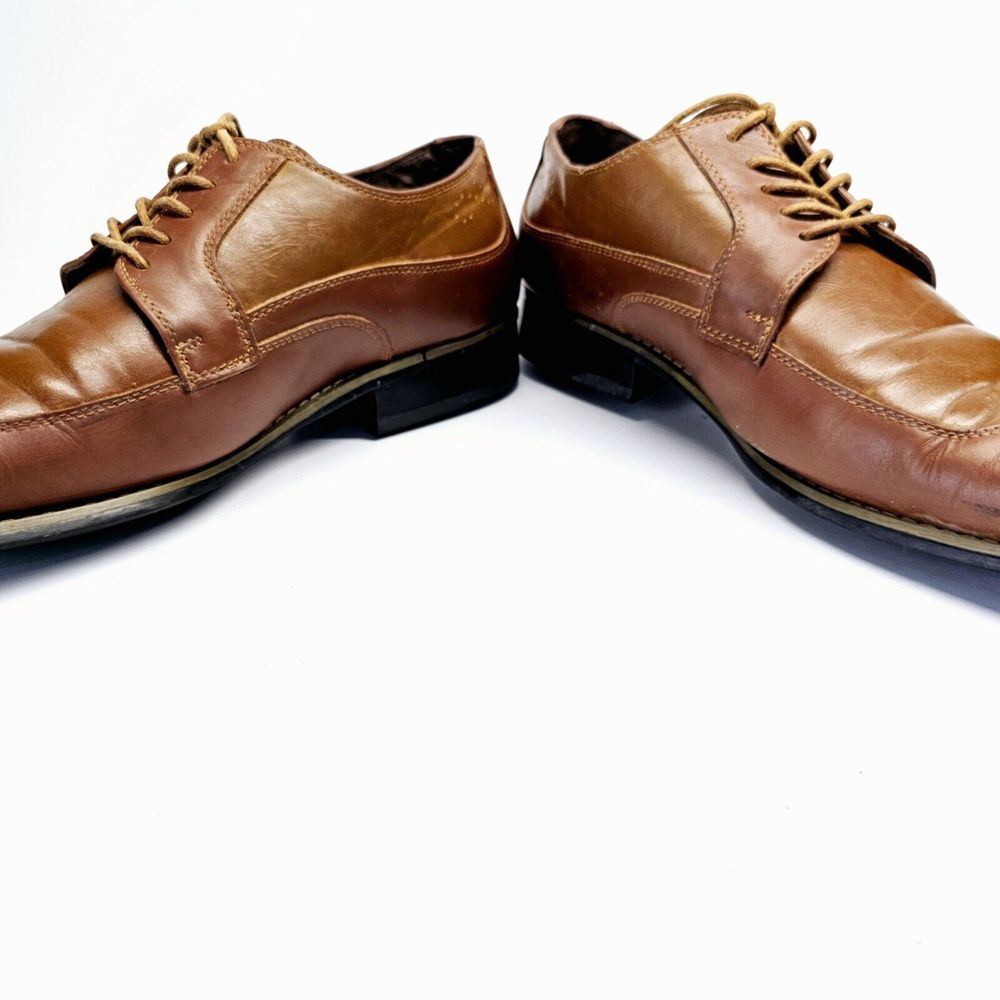 SAOLA Scarpe eleganti Paulo Solari a coda di rondine uomo 13M pelle marrone stringate Oxford classiche