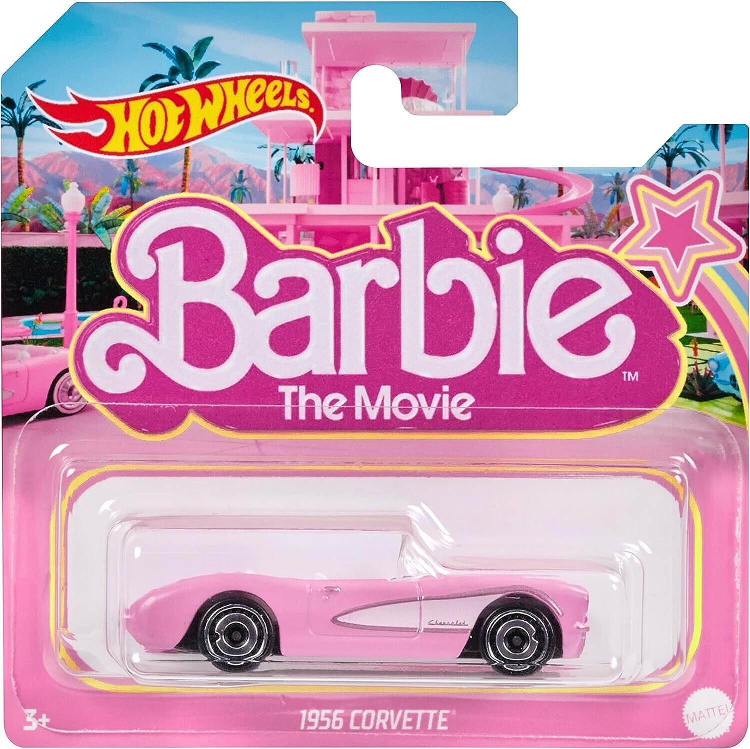  Hot Wheels RC Barbie Corvette, Battery-Operated Remote-Control  Toy Car from Barbie The Movie, Holds 2 Barbie Dolls, Trunk Opens for  Storage : Toys & Games