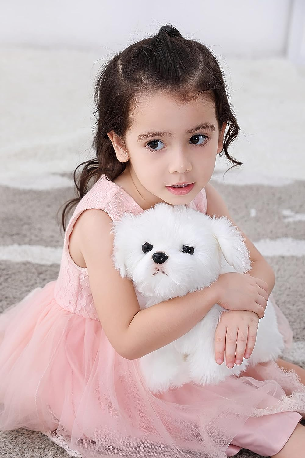 Plush Interactive Maltese Simulation DogRealistic Puppy Electronic Toy Dog eBay