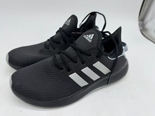 Adidas Cloudfoam Pure Athletic Sneakers Women's Core Black Lace-Up Low Top - 8