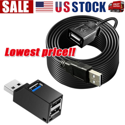 High-Speed USB to USB Extension Cable USB 2.0 Adapter Extender Cord Male/Female