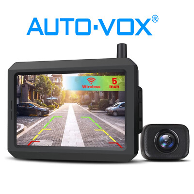 AUTO-VOX W7 Wireless Backup Camera 5'' Car Monitor HD Rear View For Truck SUV Van