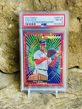 Topps Finest Juan Soto RED GOLD REFRACTOR 2022 1:4,500 Packs Cornerstones PSA 8