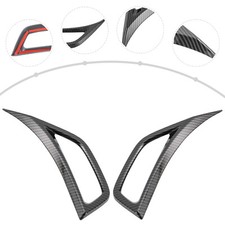 Front Wheel Fender Air Vent Cover Trim For Jeep Wrangler JL JT 18+ Carbon Fiber