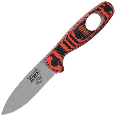 ESEE Xancudo 3'' S35VN Stainless Orange 3D G10 Fixed Knife w/Sheath XAN1006