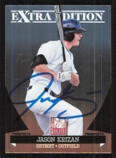 JASON KRIZAN Autograph Baseball card auto DETROIT TIGERS