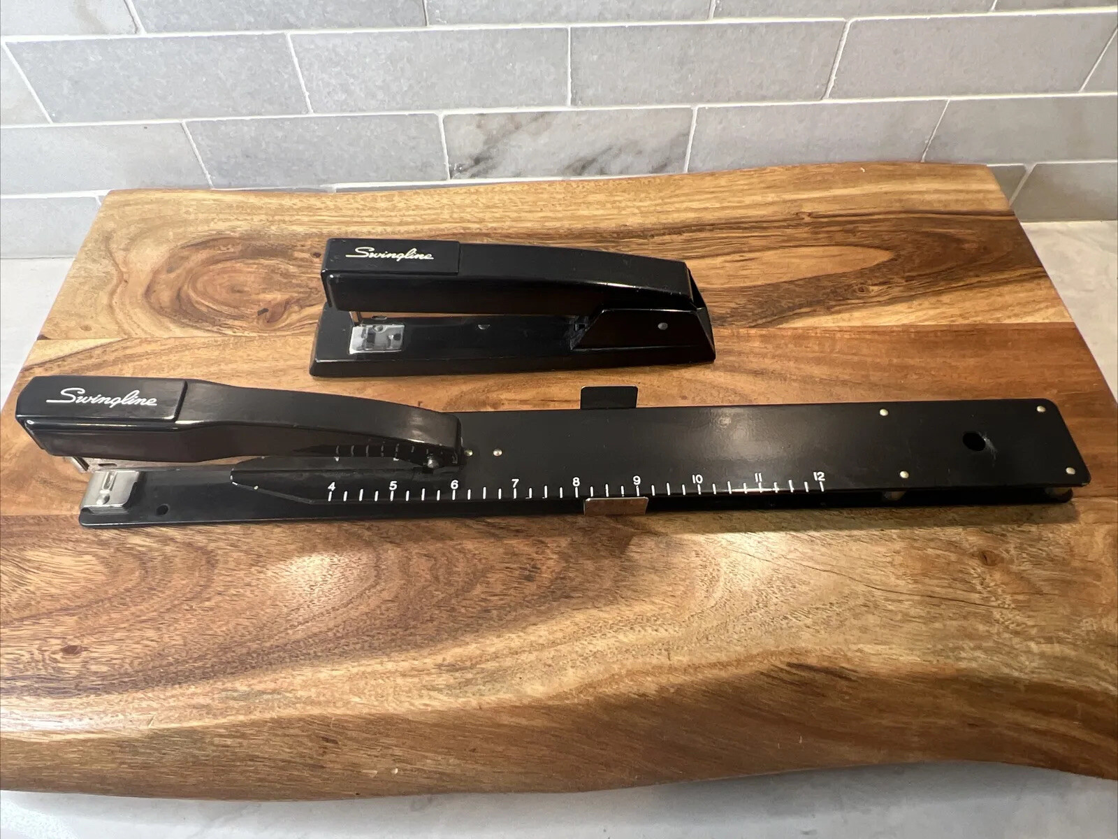 Long reach Swingline stapler with 12-inch ruler and 94-41 staples-image