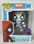 Black & White Deadpool Funko Pop with Ultra Pro Hard Stack SDCC Exclusive RARE