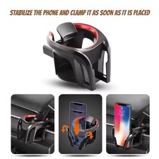 Car Cup Holder & Air Vent Drink Holder Universal Black or Red Premium Quality