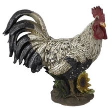 Northlight 17-Inch Standing Rooster Outdoor Garden Statue