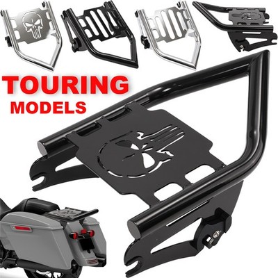 For 09-UP Harley Touring Street Glide Road Glide Two Up Luggage Rack Detachable
