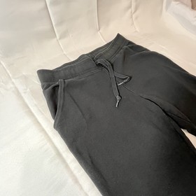 Victoria Secret Pink Women L Black Jogger Sweatpants Everyday Skinny Lounge Cozy