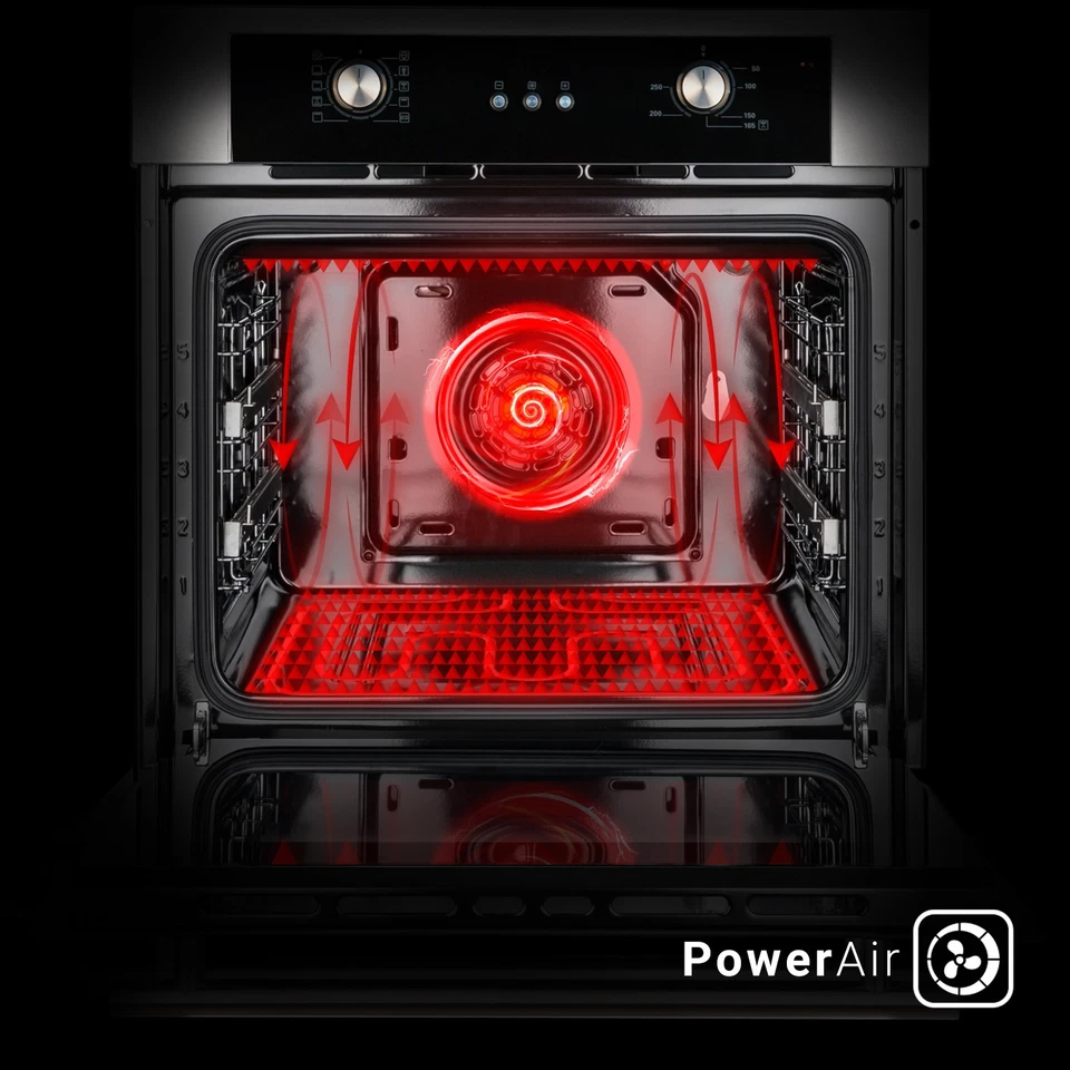 KKT KOLBE Einbaubackofen autark 60cm Backofen 70L Grill Heißluft Teleskopauszüge - Bild 2 von 4