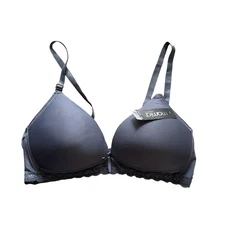 Mamia Women's Basic Lace Plain Gray Bras - Size 38B