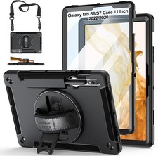 Case for Samsung Tab S8/S7 11 Inch 2022/2020, TPU Protective Cover with Stand